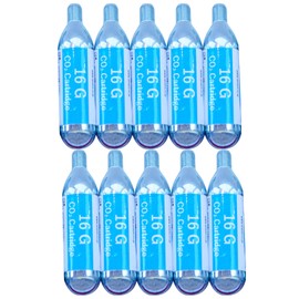 AIVEST CO2 Cylinder 0.6 oz (16 g) Road Bike CO2 Cylinder Inflator CO2 Cartridge (10 CO2 Cylinders)