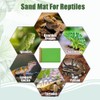 Tfwadmx 4 Pcs Reversible Reptile Carpet 11.8" x 19.7" Terrarium