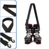 2pcs Ski Boot Carrier Strap with 360 Degree Buckle, Adjustable