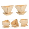 KICHOUSE Wooden Food Molds Rice Dumpling Molds Set Handmade Simple