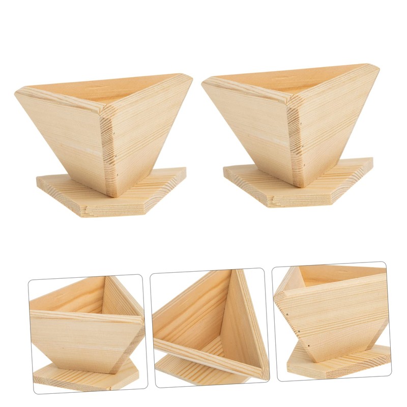 KICHOUSE Wooden Food Molds Rice Dumpling Molds Set Handmade Simple