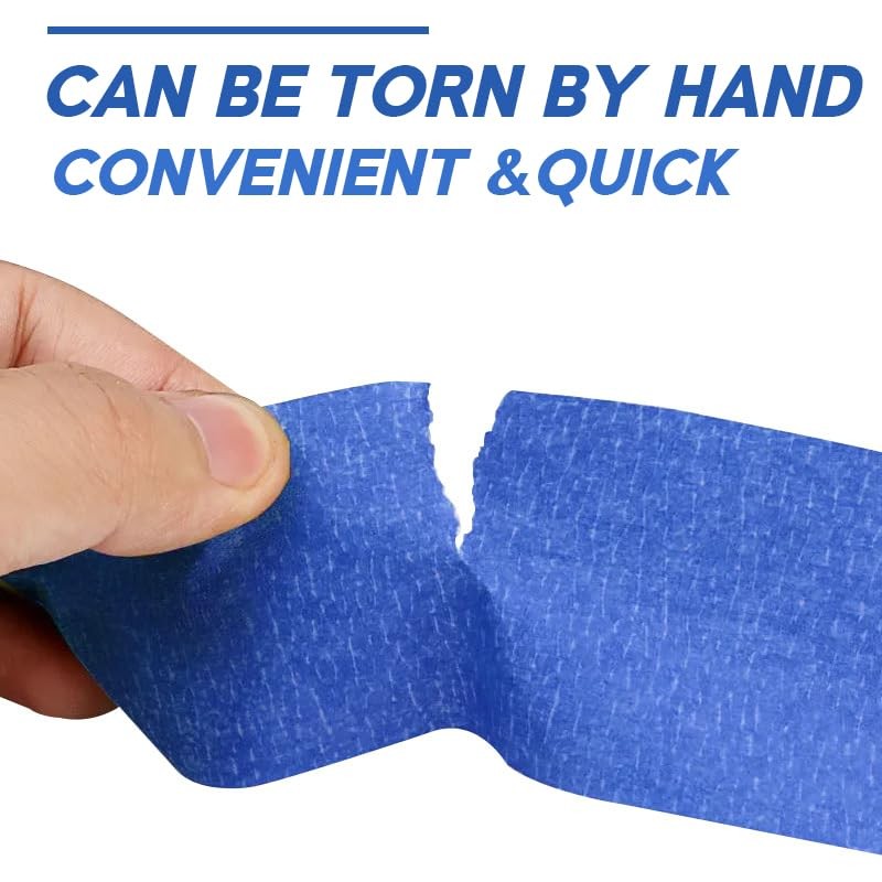 Hgminwarm Blue Painters Tape, 0.98 Inch x 55Yards x 2