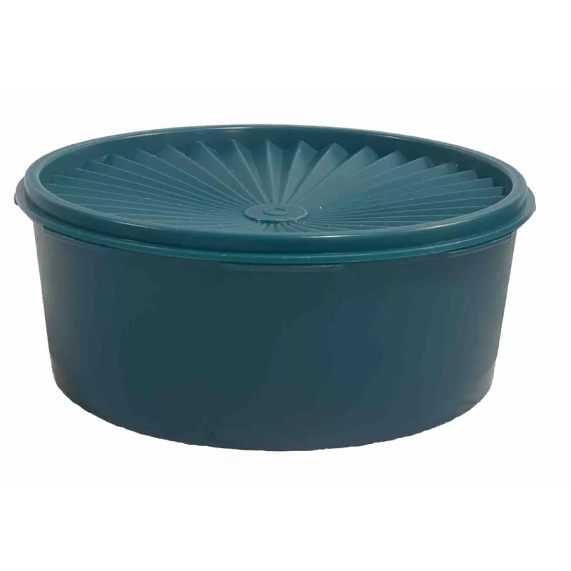 Tupperware Servalier Canister Stacking Cookie One Touch Seal Teal Mint