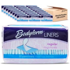 Bodyform Maxi - Individually Wrapped Pantiliner, Cushion Soft Always Comfortable and Ultra-Absorbent (30 Count (Pack of 24))