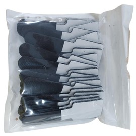 40PCS Self-Adhesive Hook and Loop Cable Ties & Straps – Sticky-Back Cord Organizer for Under Desk, Home Office, Kitchen (Black)