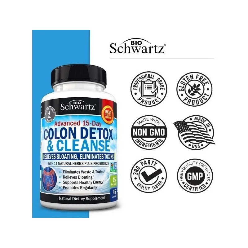 Limpieza Desintoxicación Colon + Probióticos (45) Americano