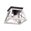 Luupyia Farmhouse Ceiling Light Fixture Semi Flush Mount, One-Light Square