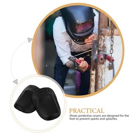 Hemobllo Metatarsal Guard - 2 Pcs Work Boot Toe Protector Metatarsal Foot Guard Safety Shoe Covers Boot Guard Footwear Guard Metatarsal Boot Guard Cowhide Shoe Protectors Cover