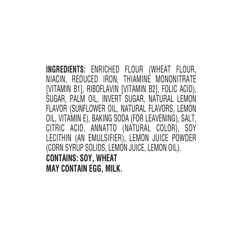 STAUFFERS Lemon SNAPS Cookies - 14oz Bag - Lemon Flavored