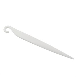 PZRT Cuchillo desmoldador de tartas, cuchillo de plástico para hornear, raspador de pasteles, crema de mantequilla, utensilios para hornear, decoración de fondant, beige
