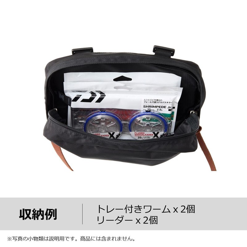 Daiwa GREGORY Single Pocket + D (B) BK, Black