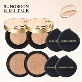 Sungbun Editor [성분에디터]실크펩타이드 리프팅앰플 쿠션 본품2개 [Ingredient Editor] Silk Peptide Lifting Ampoule Cushion 2 Pieces [No. 21]