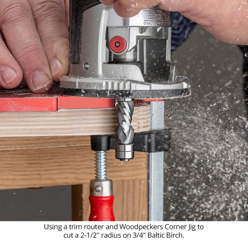 Ultra-Shear Solid Carbide Flush Trim Router Bit, 1/2" CD, 1/4"