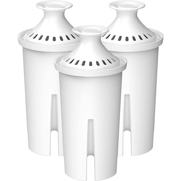 FACHIOO 3-Pack Standard Water Filter Replacements for Brita® Water Pitchers
