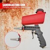 1/4" Air Sandblasting Gun, 90psi Gravity Pneumatic Sand Blaster, Small