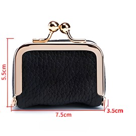 Tasmegol Mini Jewelry Travel Case Small Genuine Leather Organizer Box Coin Purse (Black)