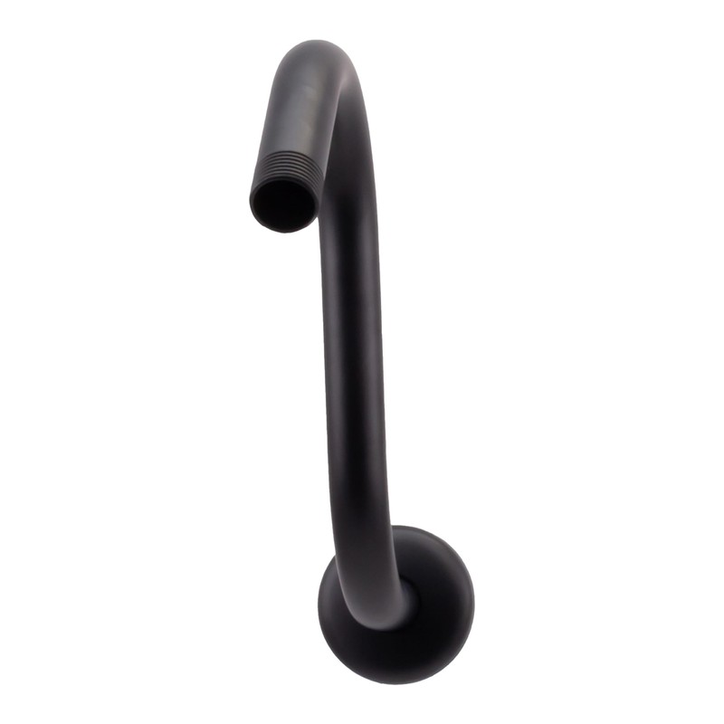 Westbrass 1/2" IPS x 8" S-Shaped Shower Arm and Flange,