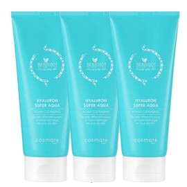 [Clean Beauty] Hyaluronic Super Aqua Foam Cleansing (3 packs of 200g) / [청정미인] 히아루론 수퍼 아쿠아 폼클렌징(200g 3개)