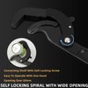 YWHWXB 2 Pcs Multi-function Universal Adjustable Wrench, High Carbon Steel