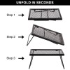 Durable 17"x12.2" Folding Campfire Grill – Ideal for Outdoor Cooking