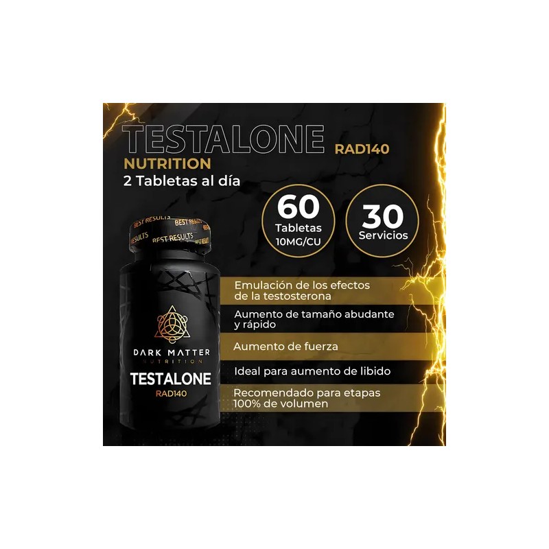Testalone Aumento Fuerza Volumen Precursor Test 60 Tabs Sin Sabor