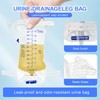 1000mL Catheter Leg Bag Urinary Drainage Bag, 5Pack Disposable Urine