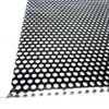 Aluminum Punching Plate, Round A-12, 7.9 x 11.8 x 0.02 inches (200 x 300 x 0.5 mm), Black