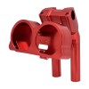 YHMTIVTU Red 10" Risers Clamp Gauge Housing For Harley Road