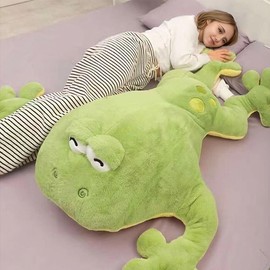 Zxioral Large Frog Stuffed Animal Green Frog Plush Toy Frog Plushies Hugging Pillow Gift for Kids Adults (23in)