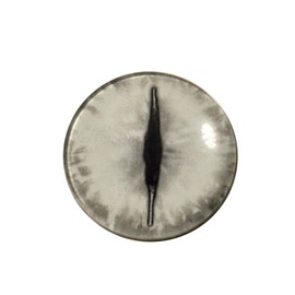 Single 30mm Glow in The Dark Dragon Eye - One Glass Eye - Peel and Stick Adhesive Backing - for Art Dolls, Jewelry Making, Taxidermy, Scrapbooking, and More