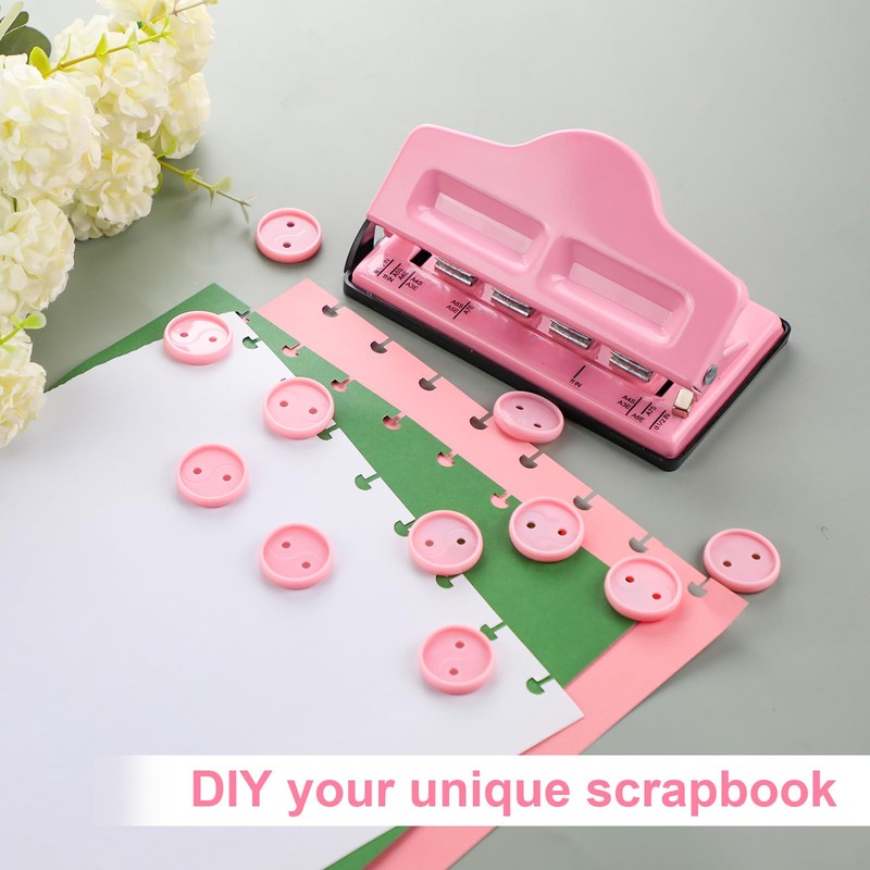 Mushroom Hole Punch, 4 Holes Mushroom Paper Puncher for Bound