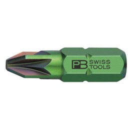 PB SWISS TOOLS PB Swiss Tools C6-192-0 (PZ) Pozidriv Bit (Short) C6-192-0