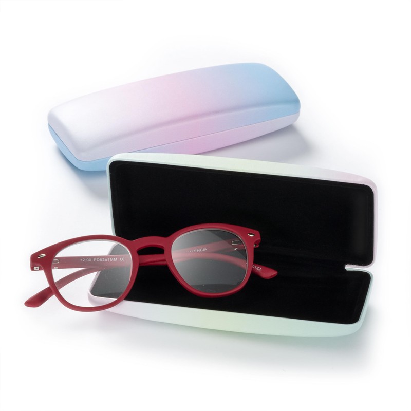 FEFI - Hardcase Glasses Case in Pastel Rainbow Colours -
