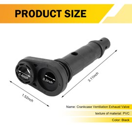 Anyhut 1 PC PCV Valve Replacement for Acura MDX RDX RL RLX TL TLX TSX, Honda Accord Crosstour Odyssey Pilot Ridgeline, Replaces 17130-RCA-A02 PCV374 6P1243