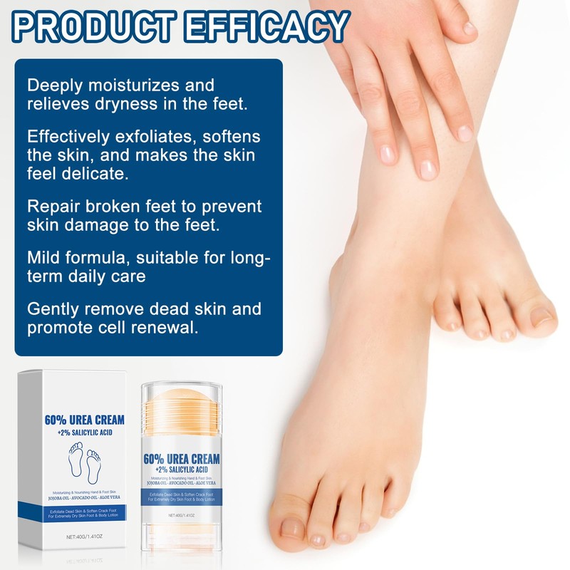 UOY Hydrating and Anti-Cracking Foot Cream, Foot Care Cream with