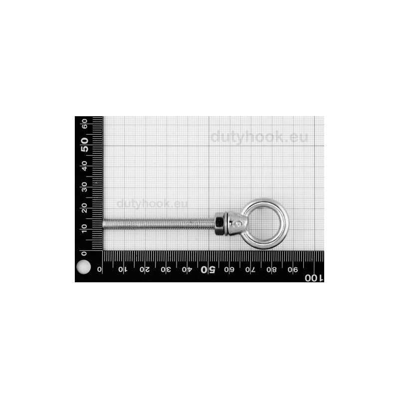 Dutyhook M6X60 Lifting Eye Bolt, Stainless Steel AISI 316