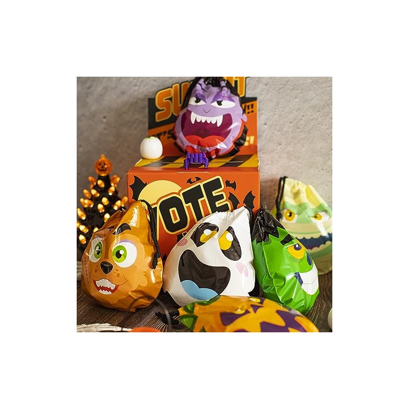 JOYIN - 60 bolsas de regalo con cordón de Halloween,