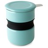 FORLIFE Curve Asian Style Porcelain Tea Cup with Infuser and