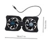 LALAFINA Portable Foldable Laptop Cooling Mat with Dual USB Fans