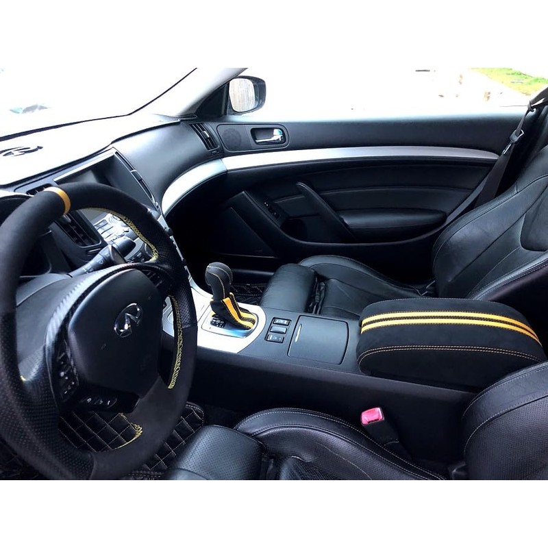 RedlineGoods Armrest cover type 3 compatible with Infiniti G37 (V36)