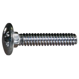 Unbranded 3/16-24 x 1" Zinc Grade 2 / A307 Carriage Bolts (100 pcs)