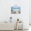 Beach Pathway Canvas Print Artwork: Coastal Ocean Picture Canvas Wall