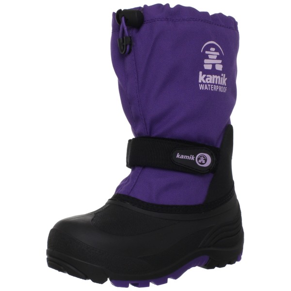 Kamik Waterbug Wide Cold Weather Boot (Toddler/Little Kid/Big Kid),Deep Purple,13
