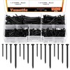 Tanstic 500 Pieces 4 Sizes Hardware Nails Assortment Kit Finishing