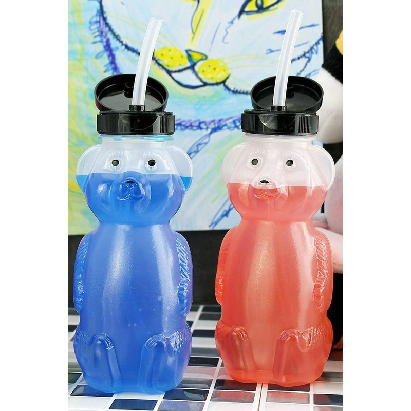 Cornucopia Honey Bear Sippy Cup Replacement Straws (6-Pack); Clear Medical