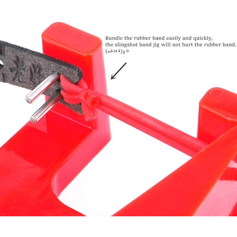 Slingshot Band Jig Tool Tube Flat Bands Tying Tool Catapult