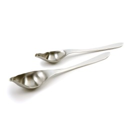 Norpro Stainless Steel Drizzle Spoons, Set of 2, 7.75" x 1.25", Silver