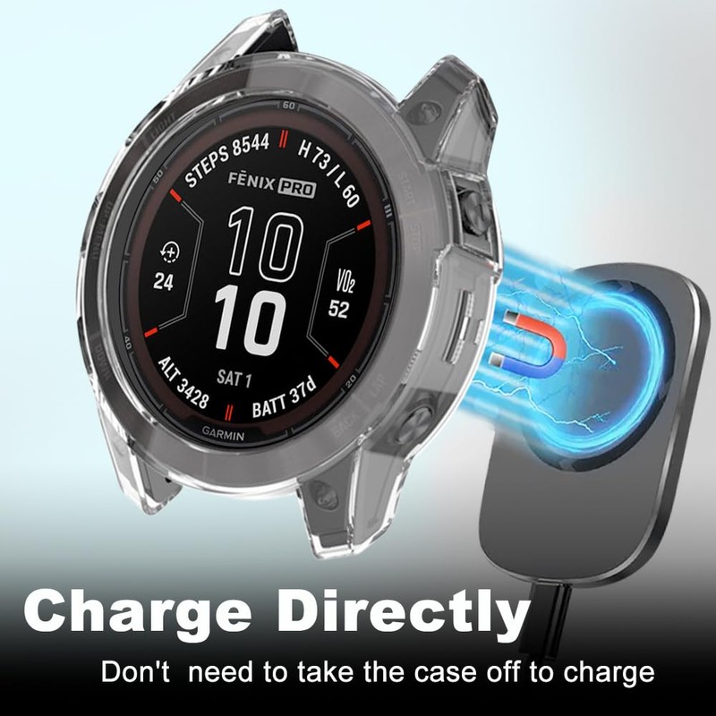 KeeFos Protective Case Compatible with Garmin Fenix 7S Pro Solar,