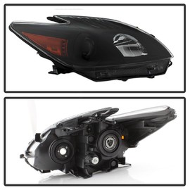 ACANII - For Upgrade Black 2010-2011 Toyota Prius Halogen Headlights Headlamps Driver + Passenger Side