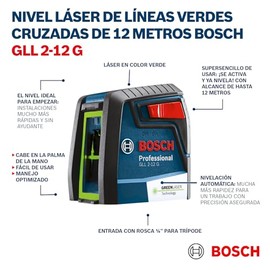 BOSCH Nivel Láser de Líneas Gll 2-12 G                                                                                                                